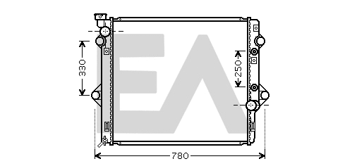 Radiateur, refroidissement du moteur EACLIMA 31R71315
