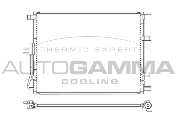 Condenseur, climatisation AUTOGAMMA 107642