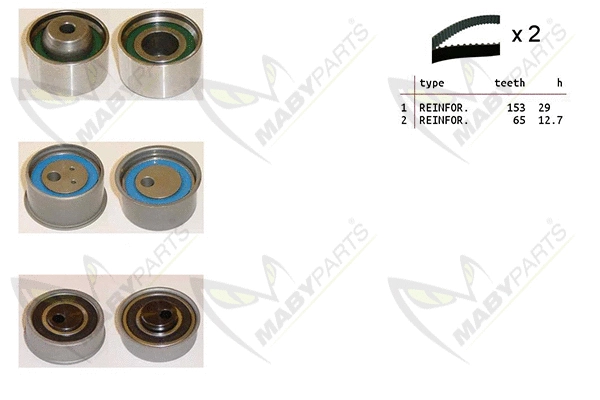 Kit de courroie crantée MABYPARTS OBK010476