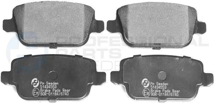 Kit de plaquettes de frein, frein à disque Professional Parts 51434553