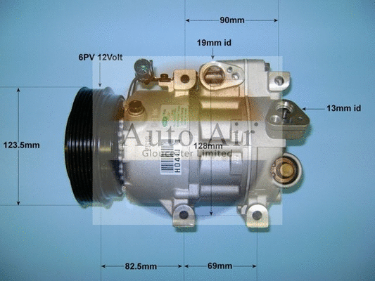 Compresseur, climatisation AUTO AIR GLOUCESTER 14-1460