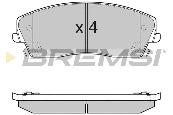 Kit de plaquettes de frein, frein à disque BREMSI BP3389
