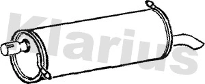 Silencieux arrière KLARIUS 210537