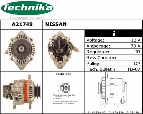 Alternateur Technika A21748