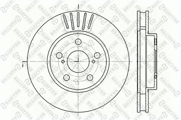 Disque de frein STELLOX 6020-4544V-SX