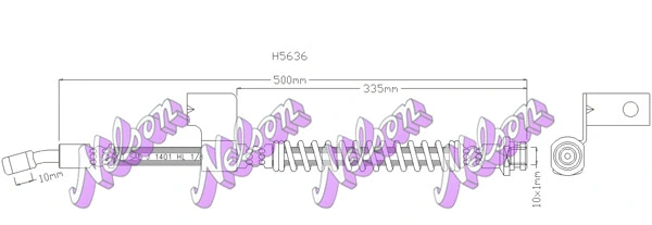 Flexible de frein KAWE H5636