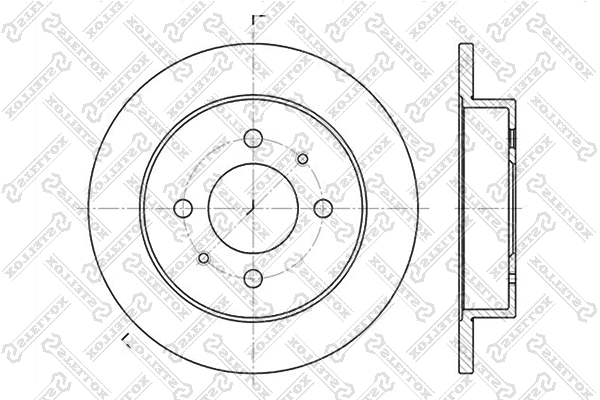 Disque de frein STELLOX 6020-3031-SX