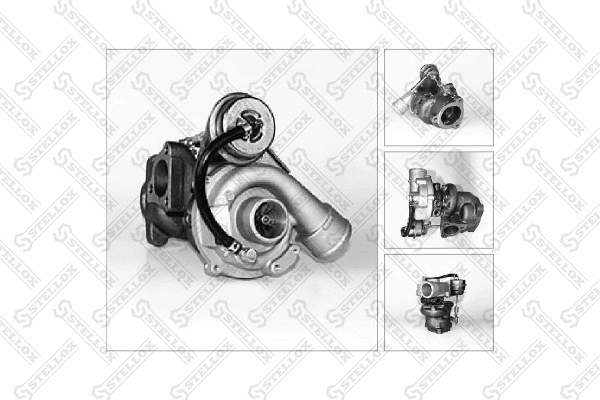 Turbocompresseur, suralimentation STELLOX 10-80301-SX