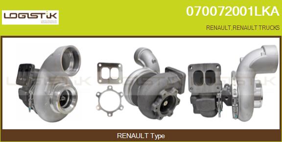 Turbocompresseur, suralimentation LGK 070072001LKA