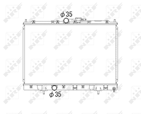 Radiateur, refroidissement du moteur NRF 53792