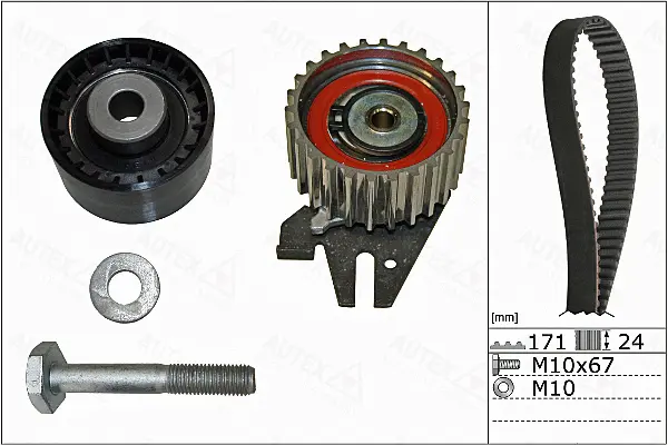 Kit de courroie crantée AUTEX 702914