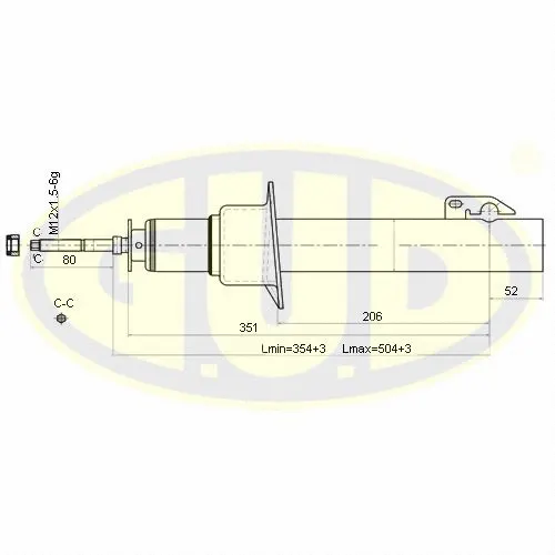 Amortisseur G.U.D. GSA341603