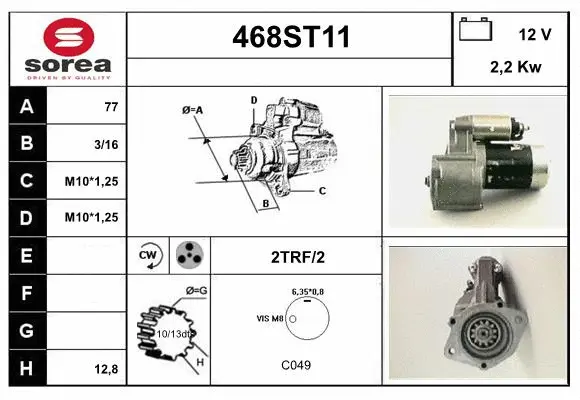 Démarreur STARTCAR 468ST11