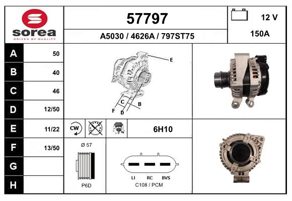 Alternateur EAI 57797