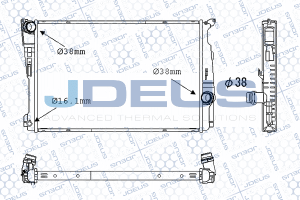 Radiateur, refroidissement du moteur JDEUS M-0050640
