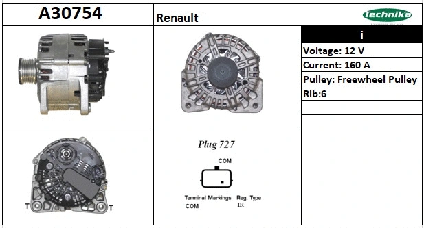 Alternateur Technika A30754