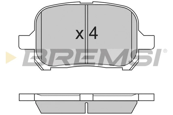 Kit de plaquettes de frein, frein à disque BREMSI BP2761