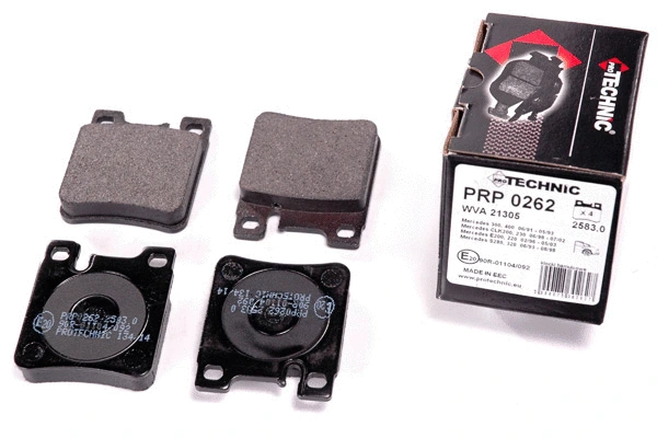 Kit de plaquettes de frein, frein à disque PROTECHNIC PRP0262