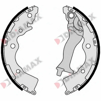 Jeu de mâchoires de frein DIAMAX N01360