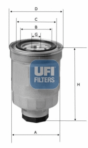 Filtre à carburant UFI 24.446.01