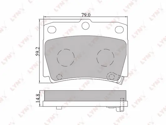 Kit de plaquettes de frein, frein à disque LYNXAUTO BD-5511