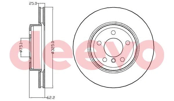 Disque de frein DEEVO BD17380