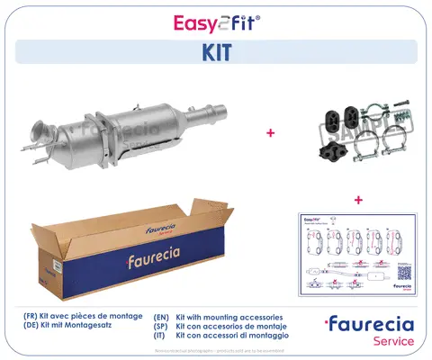 Filtre à particules / à suie, échappement Faurecia FS45440S