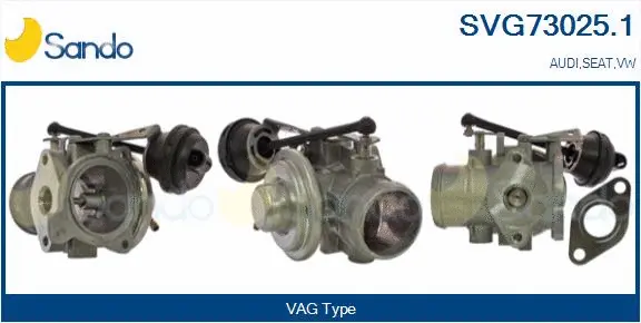 Vanne EGR SANDO SVG73025.1