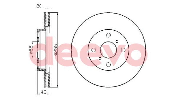 Disque de frein DEEVO BD34940