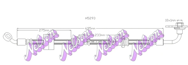 Flexible de frein KAWE H5293