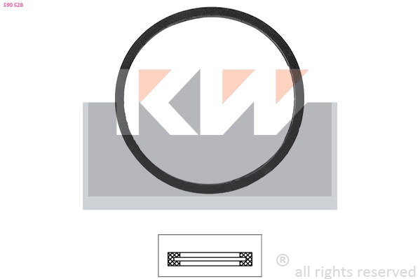 Joint, thermostat KW 590 528