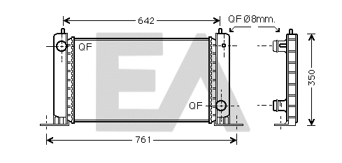 Radiateur, refroidissement du moteur EACLIMA 31R25049