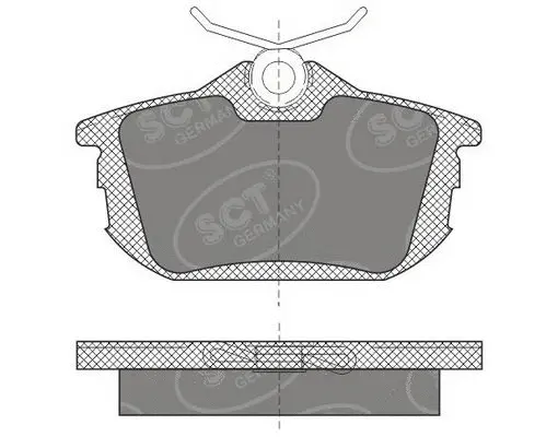 Kit de plaquettes de frein, frein à disque SCT - MANNOL SP 608 PR