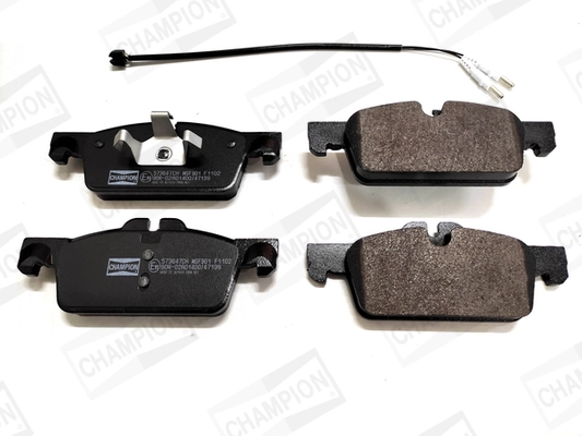 Kit de plaquettes de frein, frein à disque CHAMPION 573647CH