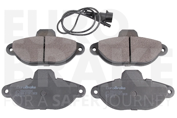 Kit de plaquettes de frein, frein à disque EUROBRAKE 5502222334
