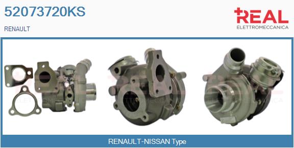 Turbocompresseur, suralimentation REAL 52073720KS