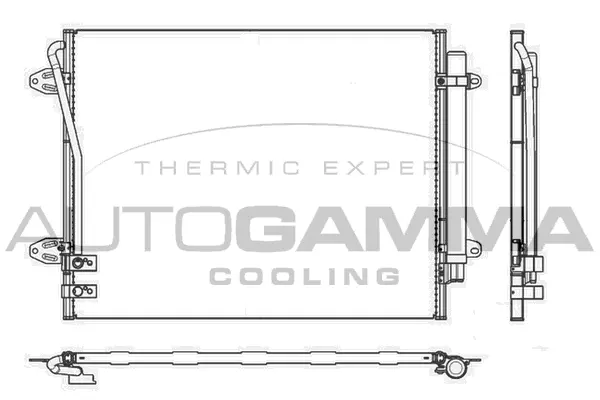 Condenseur, climatisation AUTOGAMMA 107297