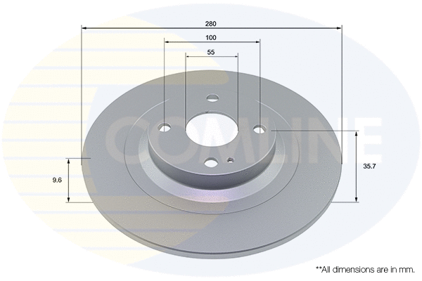 Disque de frein COMLINE ADC4011