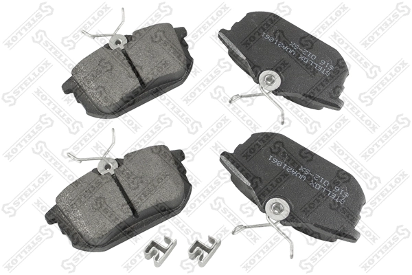 Kit de plaquettes de frein, frein à disque STELLOX 616 012-SX