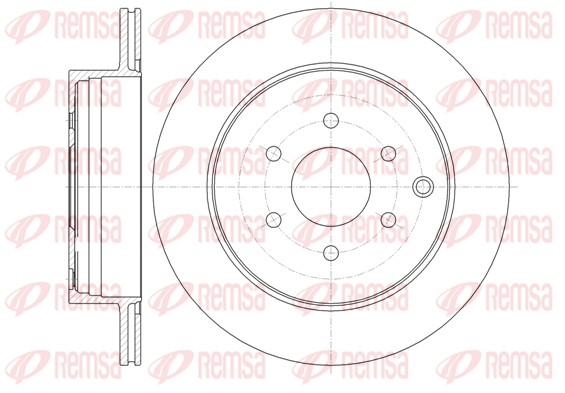 Disque de frein REMSA 61354.10