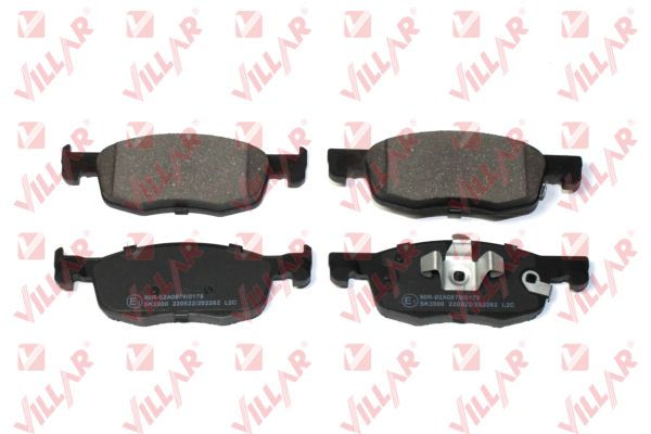 Kit de plaquettes de frein, frein à disque VILLAR 626.2262
