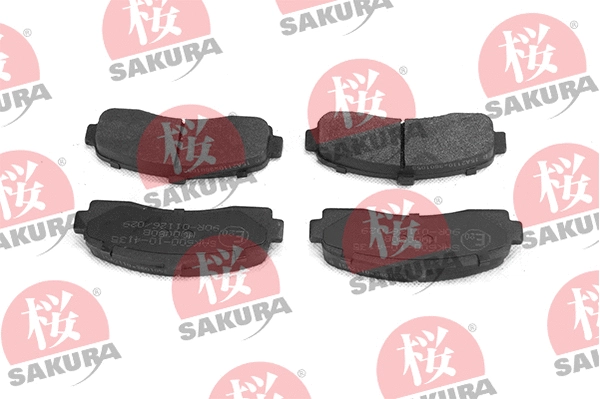 Kit de plaquettes de frein, frein à disque SAKURA 600-10-4135