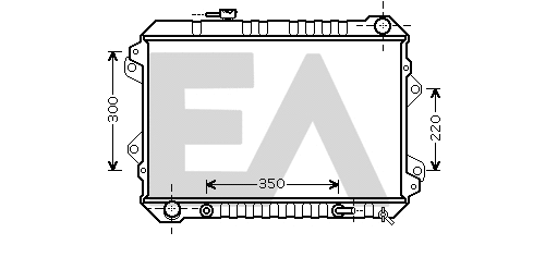 Radiateur, refroidissement du moteur EACLIMA 31R52078