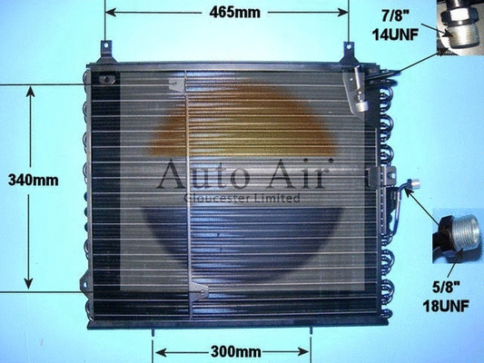 Condenseur, climatisation AUTO AIR GLOUCESTER 16-1192