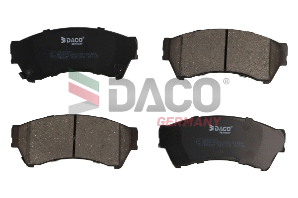 Kit de plaquettes de frein, frein à disque DACO Germany 322222