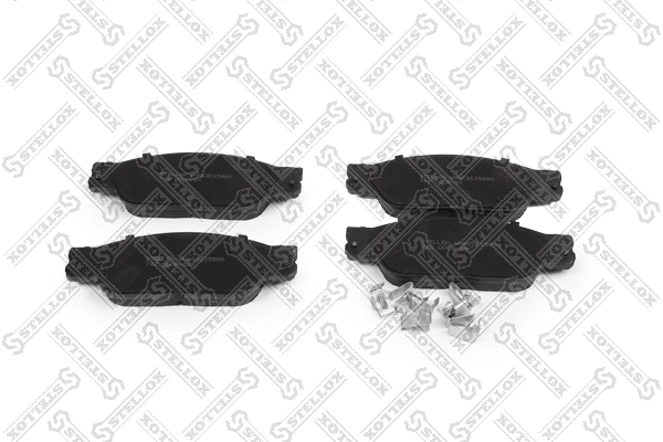 Kit de plaquettes de frein, frein à disque STELLOX 742 000B-SX