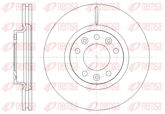 Disque de frein REMSA 61471.10