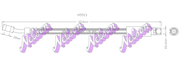 Flexible de frein KAWE H5513