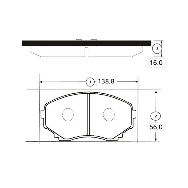 Kit de plaquettes de frein, frein à disque CTR GK0704