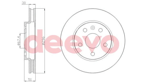 Disque de frein DEEVO BD21600